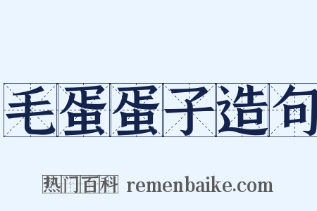 毛蛋蛋子造句是什么意思的图片